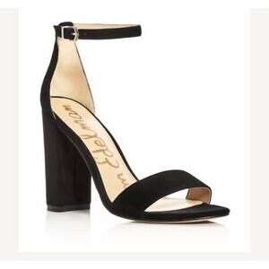 Sam Edelman Black Suede Strappy block heels. Women’s Size 10